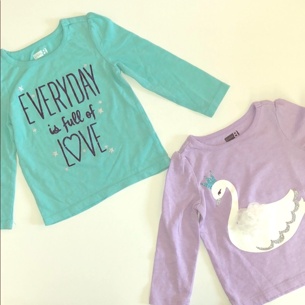 Crazy 8 Long Sleeves Tees for Toddler Girls